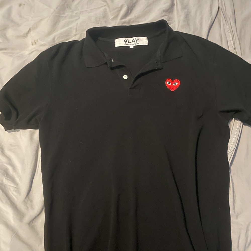 CDG logo collar shirt